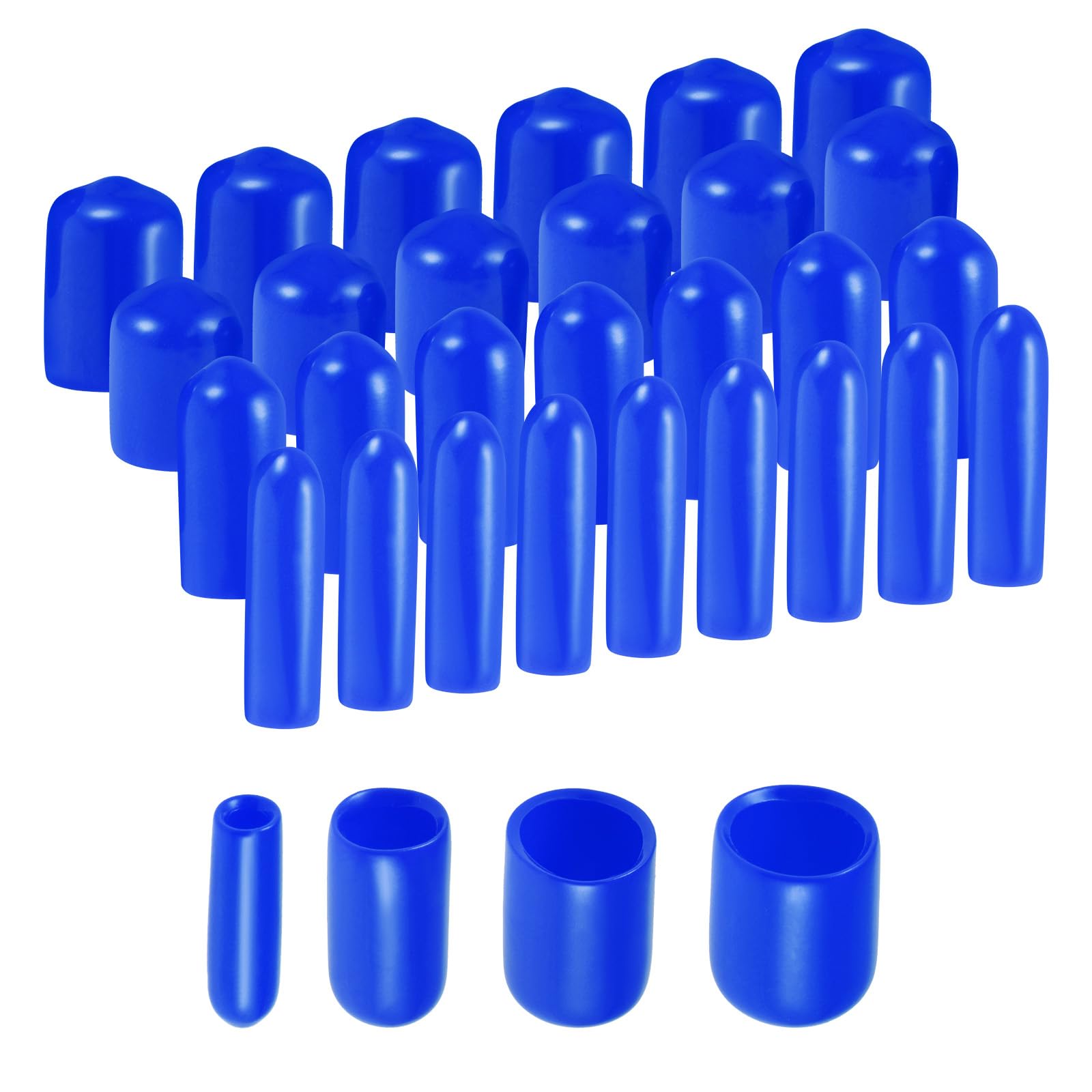 Amazon.com: uxcell 40pcs Round Rubber End Caps 1/8