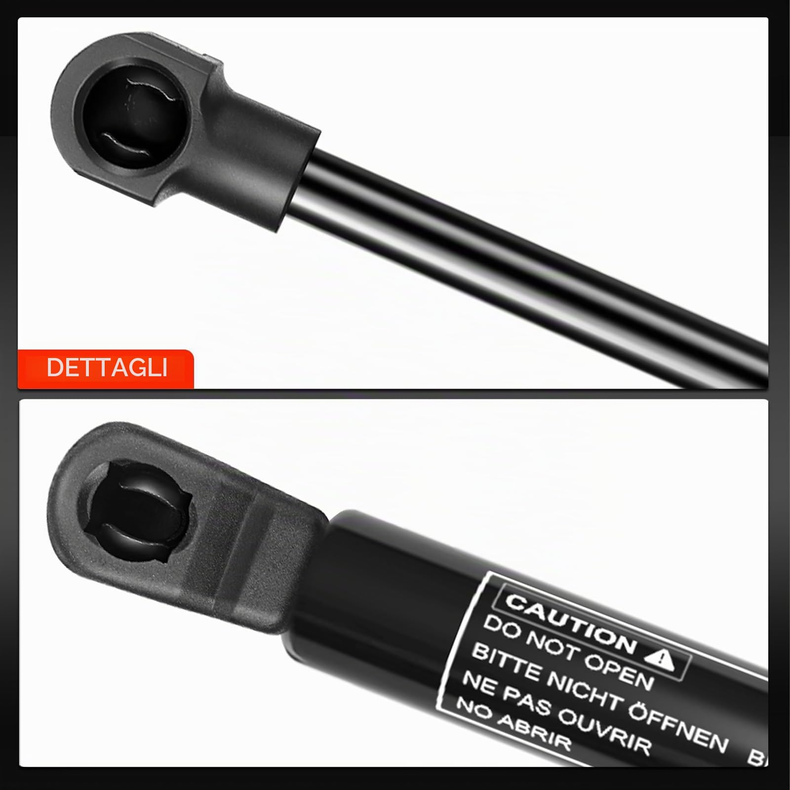 Frankberg 2x Molle a gas Portellone posteriore Compatibile con Polo 9N Compatto 2001 2002 2003 2004 2005 2006 2007 2008 2009 Replace# 6Q6827550