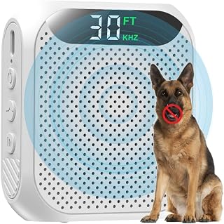 Anti Barking Devices - 30FT Effective Range, 3 Adjustable Modes, 2025 Upgrated Rechargeable Ultrasonic Dog Bark Deterrent - Suitable for All Large & Small Dogs - Amazon product rated Grade A