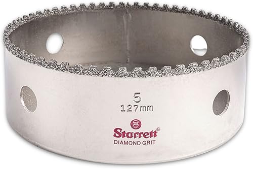 Miniatura 103 de Starrett Sierra de agujero de grano de diamante, ideal para perforar agujeros de diámetro pequeño, diámetro de 4-1/8 pulgadas, profundidad de corte