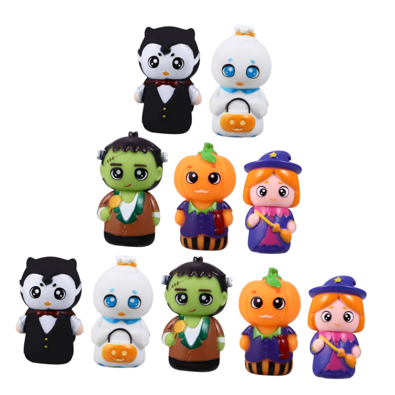 HEMOTON 30 Piezas Títeres de Mano de Dibujos Animados Juguetes Interactivos para Muñecos de Dedo para Historias y Fiestas de Halloween