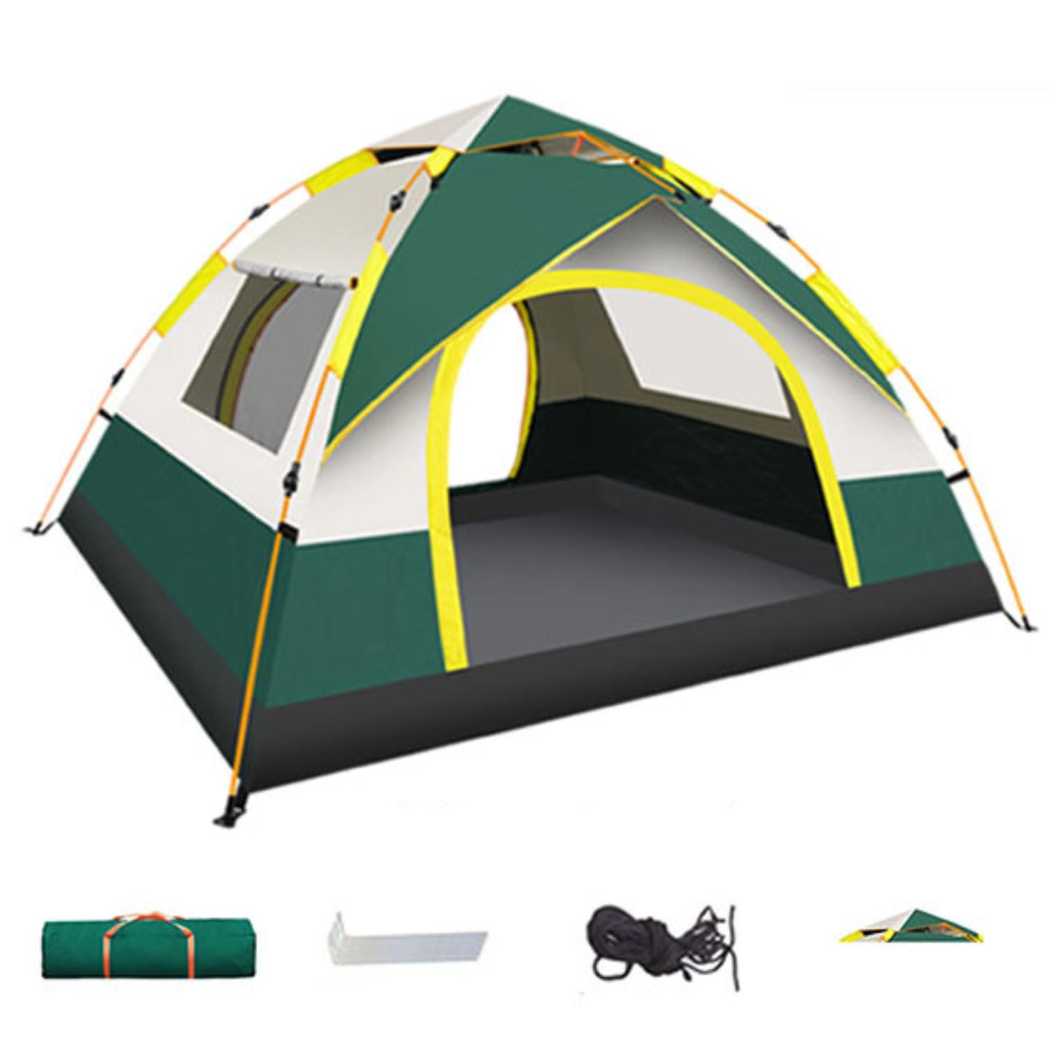 Tente dôme de camping 1-2-3 personnes pop-up pour randonnée 4 saisons