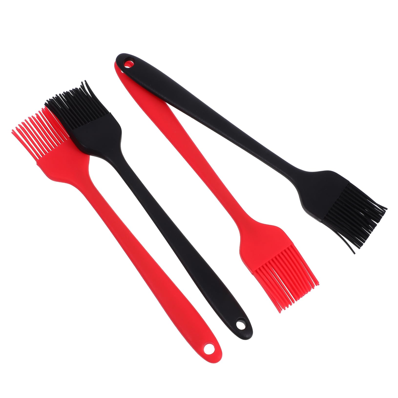 Yardwe 4pcs Heatproof Kitchen Tool for Even Marinade Application Non Stick Pastry Brush for Baking Grilling and Bbq Cooking Dishwasher Safe