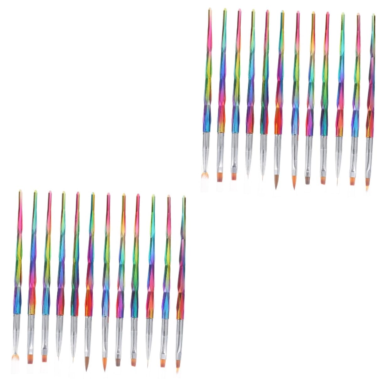 FRCOLOR 24pezzi Per Nail Art Professionali Per Manicure e Decorazioni Unghie Per e Versatili