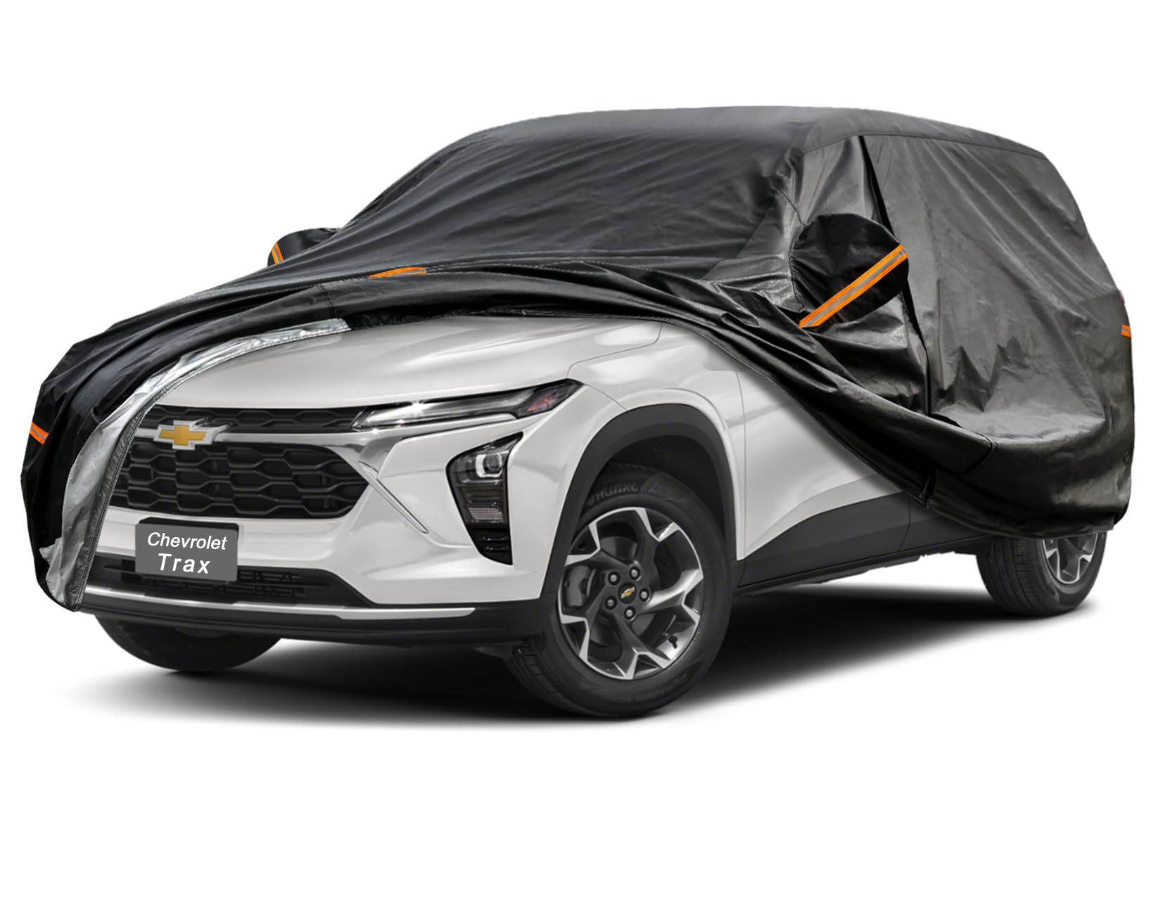 GUNHYI 7 Layers SUV Car Cover Custom Fit Chevrolet Trax (1913-2025) | All-Weather Waterproof Heavy-Duty Fabric, scratch-proof cotton lining, outdoor sun/rain/snow/wind/dust protection.