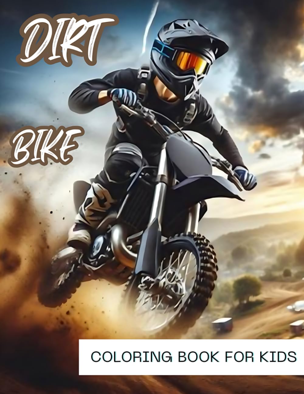 Dirt Bike Coloring Book for Kids: Children Coloring 57 Pages Motocross Coloring for Kids Ages 4-8