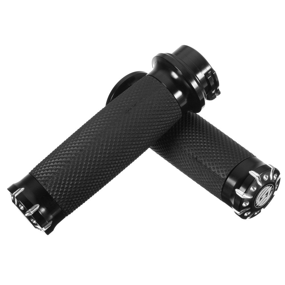 YONGYAO 1" 25mm Hand Grip Moto Guidon pour Harley Touring/Sportster/Dyna/Softail