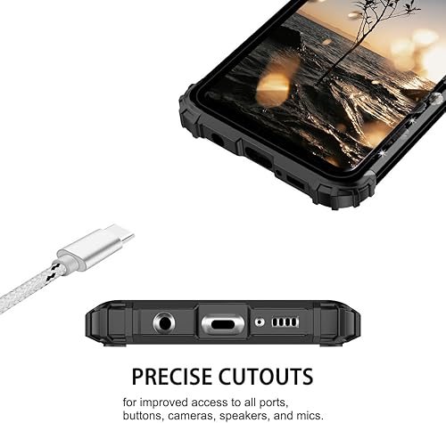 Miniatura 5 de Hekodonk Funda protectora híbrida para Samsung Galaxy S10+ Plus, resistente a prueba de golpes, de plástico duro+goma de silicona, para Samsung