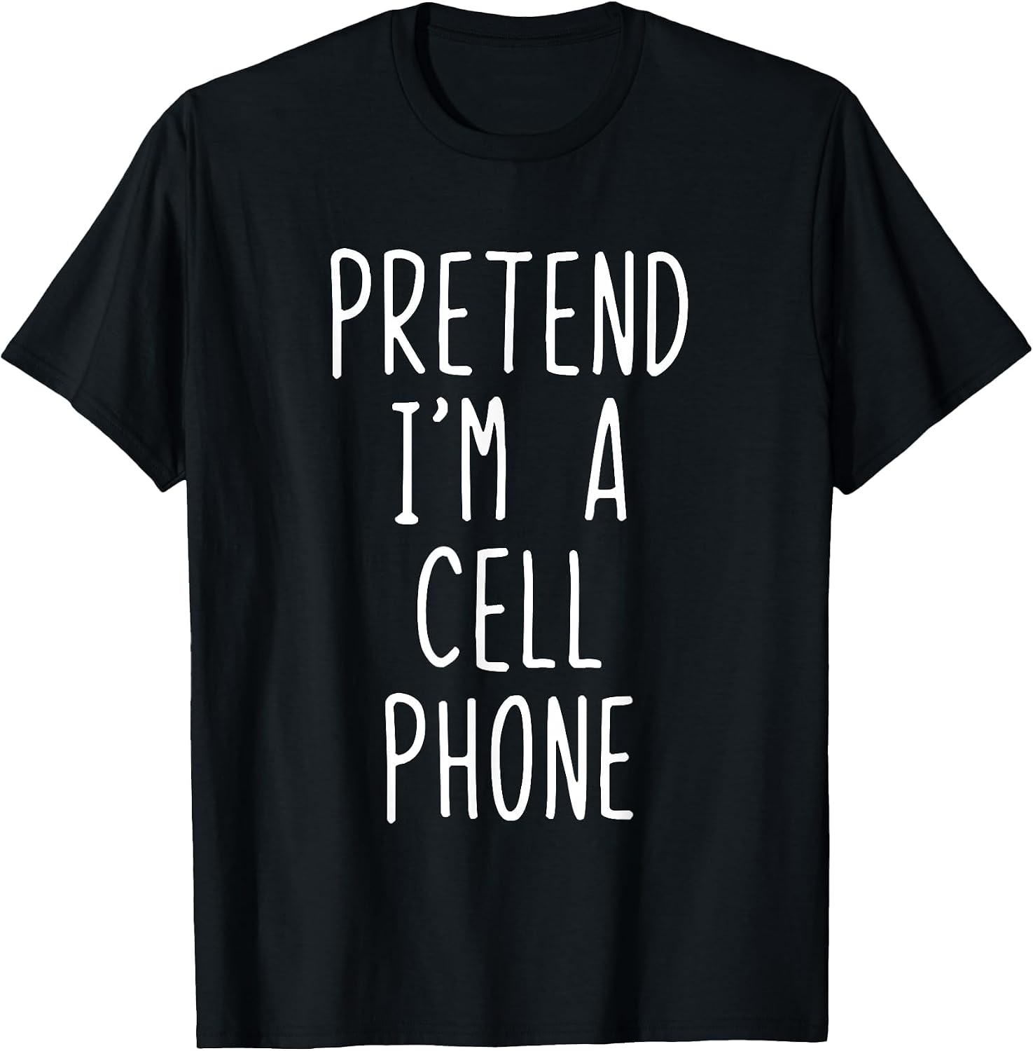 Pretend I'm A Cell Phone Costume Halloween Lazy Adult Kids T-Shirt