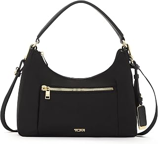 Voyageur Adelaide Hobo Crossbody - Women's On-the-Go Crossbody Purse for Everyday Use - Black & Gold Hardware
