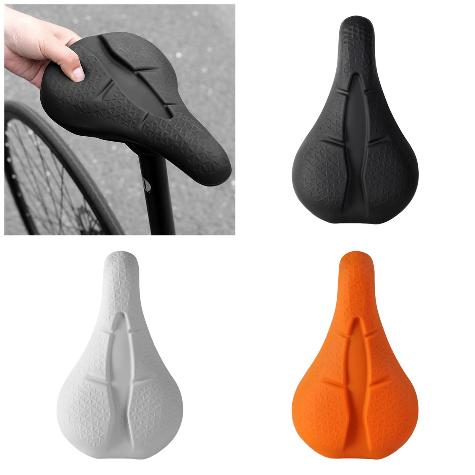 CHENZILIN Thicken Bicycles Seats Covers Cushion Road Bike Cycling Saddles Comfortable Cycling Exercise Bike Seats Cushion Pad