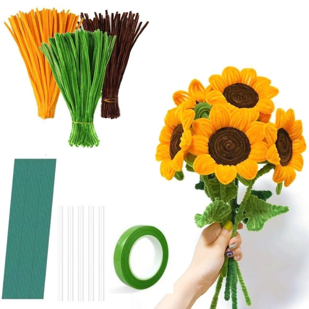 Amazon.co.jp: seimeinoki 手芸モール オレンジ＊100本＋