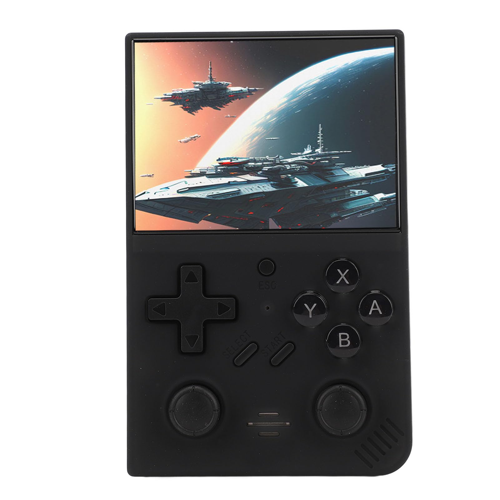 Przenośna Przenośna Konsola do Gier Retro 3,5-calowy Ekran IPS Karta Pamięci 64 GB Bateria 3000 MAh (BLACK)
