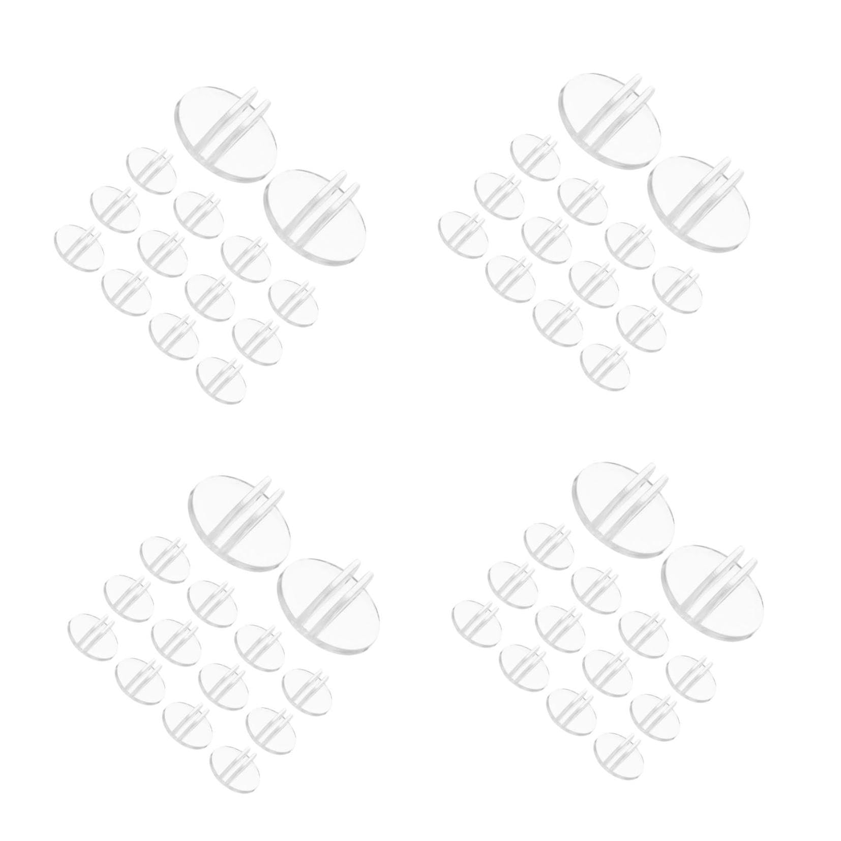 NUOBESTY 200pièces Support De Transparent Lot Pour Affichage De De Visite Jeux Pour Bureau Et Événements