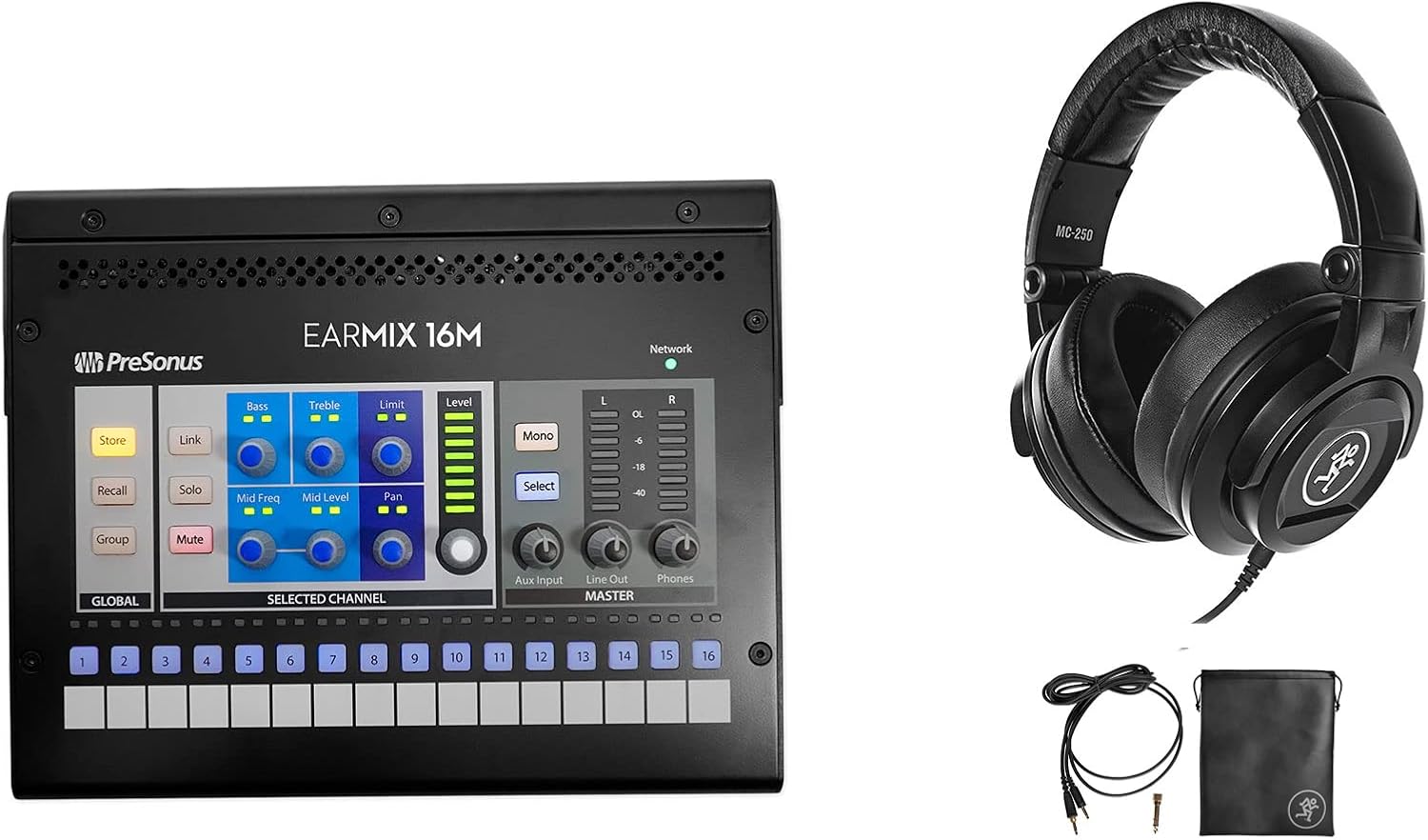 PRESONUS EarMix 16M 16x2 AVB Personal InEar Monitor Mixer