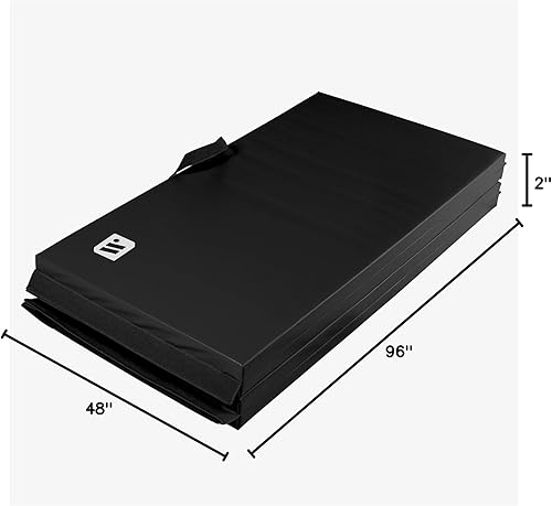 Miniatura 11 de We Sell Mats - Alfombrilla personal de ejercicio y fitness de 4 x 8 x 2 pulgadas para entrenamiento en casa - Ligero y plegable para llevar -