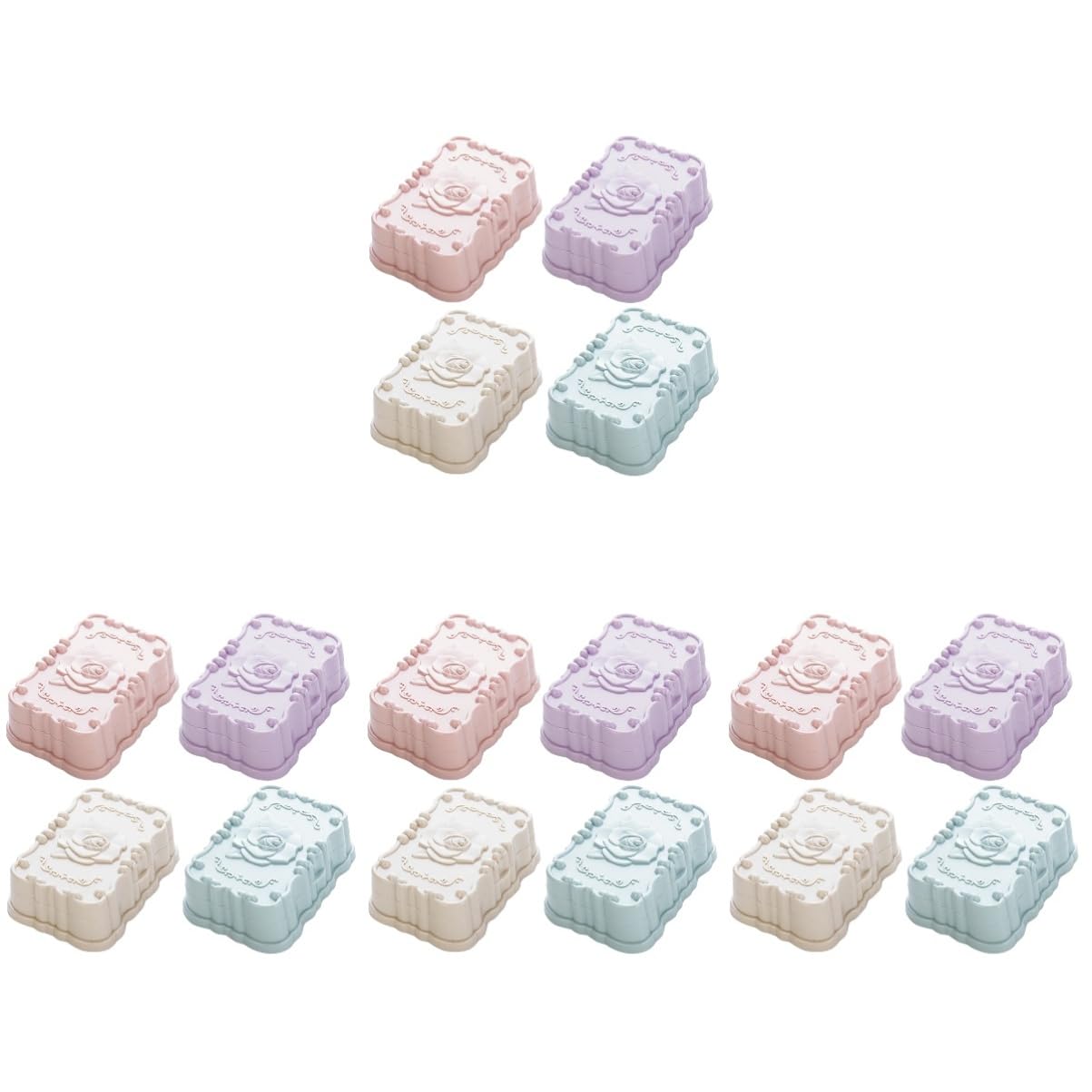 Alipis 4 Juegos de Jaboneras Elegantes de Polipropileno con Tapa para Viaje para El Hogar para Decoración de Baño 4 Unidades