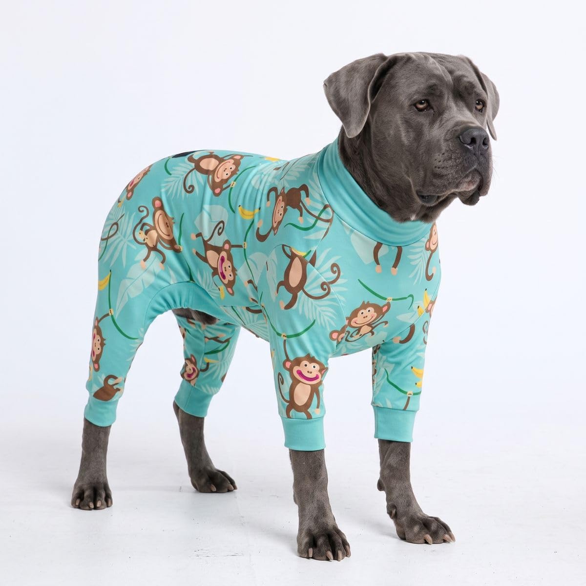 Spark Paws Dog Pajamas - Stretch Onesie Recovery Full Leg Surgery Suit PJS