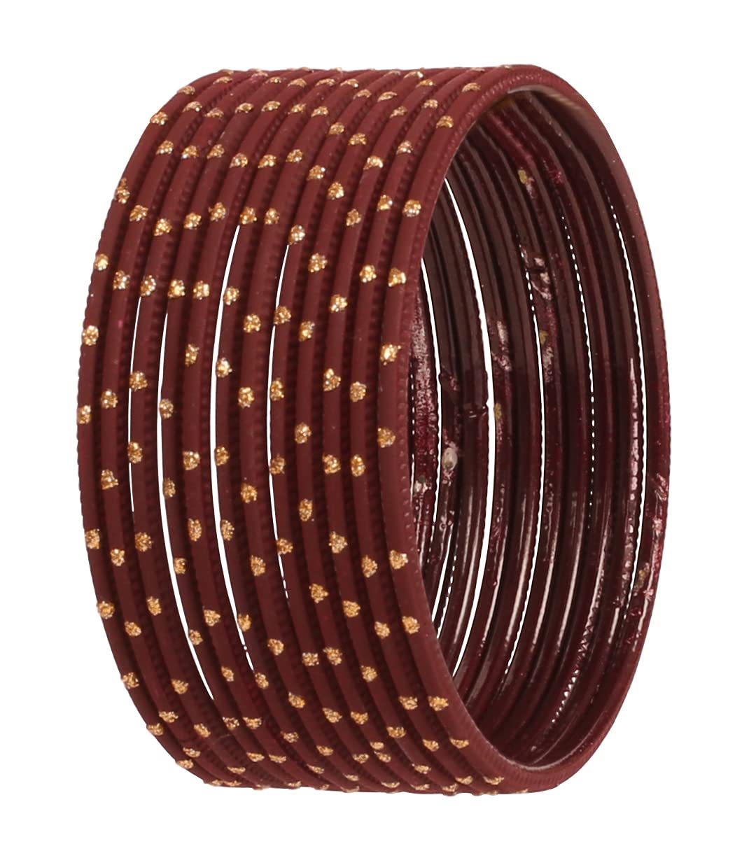 Touchstone Indian red maroon bangles for women bollywood desi jewelry chunky texture alloy metal stones bangle bracelets chudiyan set bridal wedding