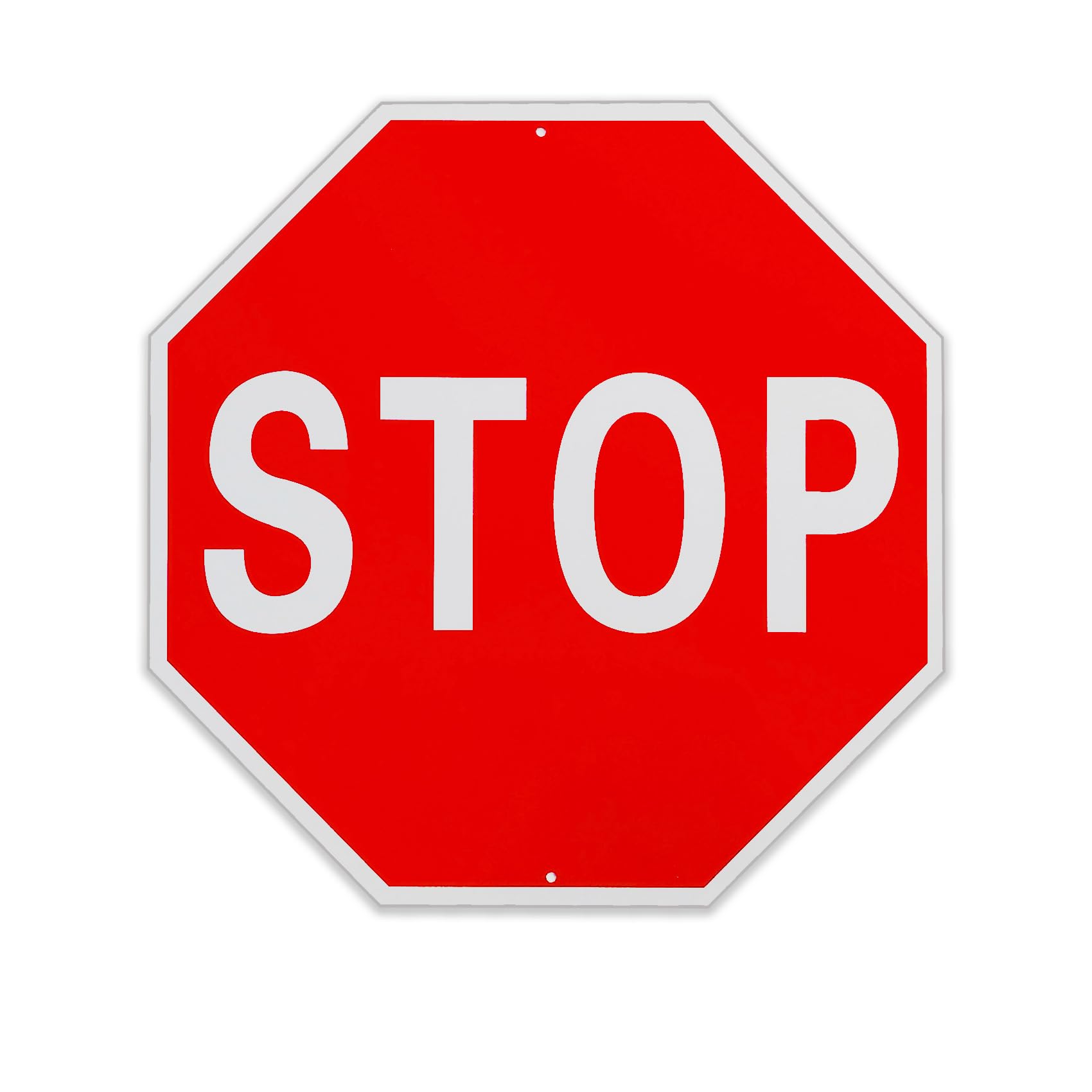 T&R Stoppschild – Reflektierendes Straßenschild Aus Aluminium, 30,5 X 30,5 Cm, Wetterfest