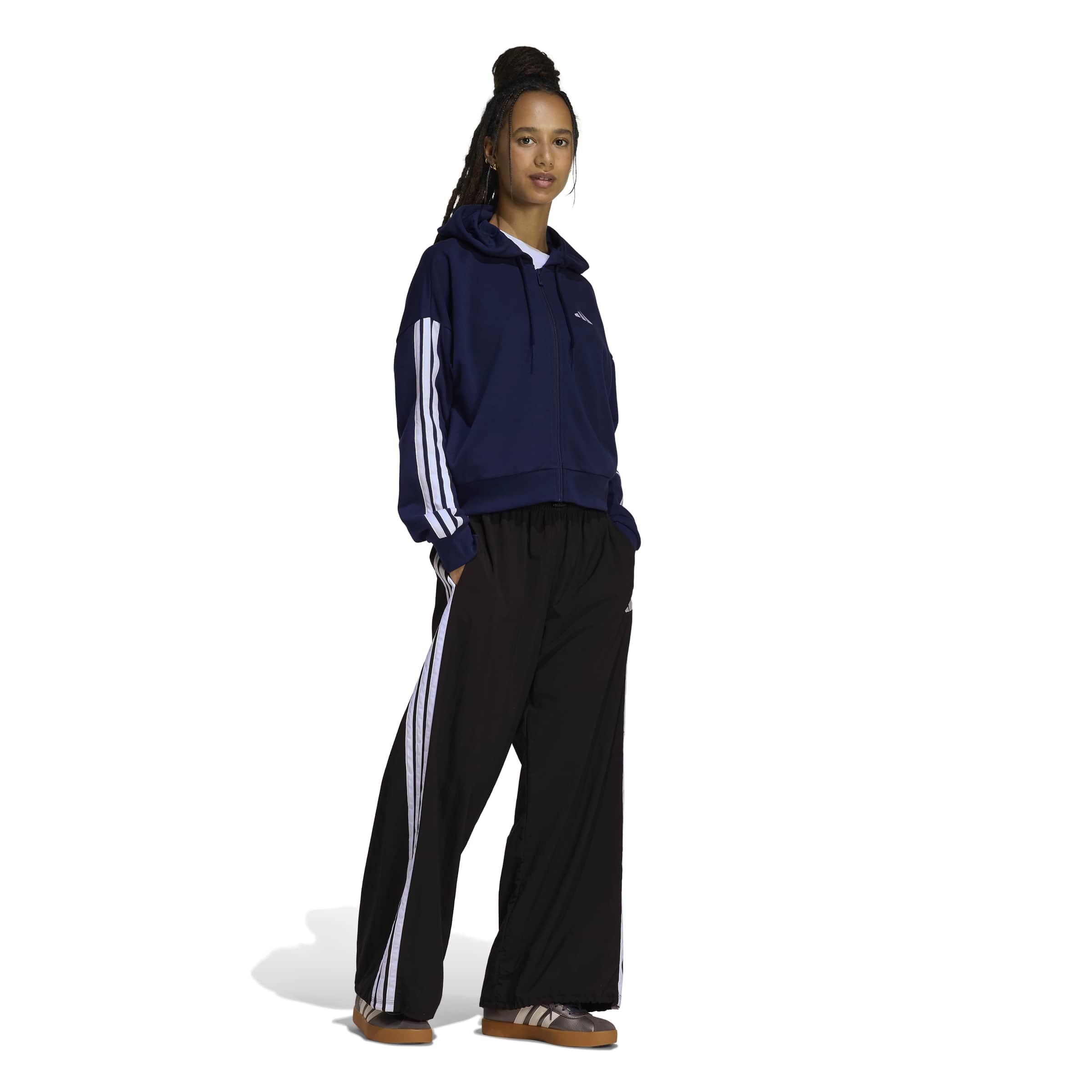 adidas Women's Essentials 3-Stripes French Terry Full Zip Hoodie – Bild 7