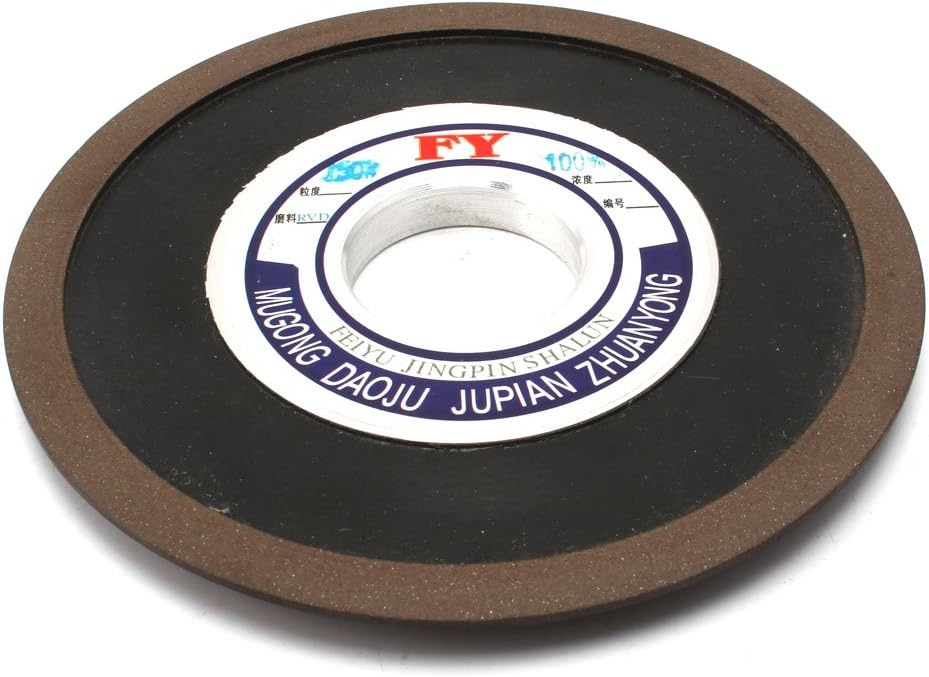 5"Tapered Diamond Grinding Wheel to Grind Carbide Hard Steel 150 Grit 100% 125x10x32x8mm