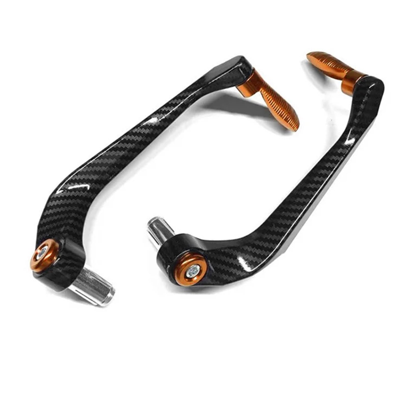 AGSBCRTI Motorcycle Brake Protector Motorcycle CNC Aluminum Handlebar Brake & Clutch Lever Handguard Shield and Protector Gear Modification Motorcycle Handlebar Protector(Orange)
