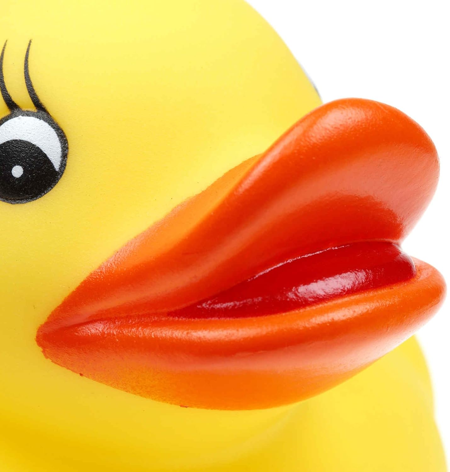 MECCANIXITY 50Pcs Plastic Duck Beak, 1.65 in Doll Safety Duck Mouth Replacement Decor with Washers for DIY Craft Crochet Duckbills Doll Making