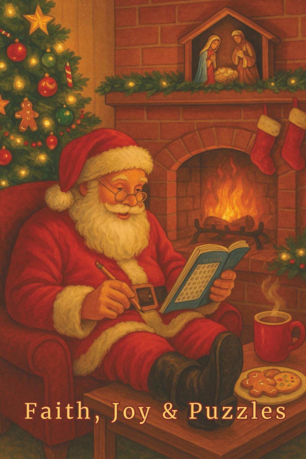 Faith, Joy & Puzzles: 50 Christmas Word Searches and 16 Mazes Celebrating the Season’s Faith, Fun, and Festive Spirit