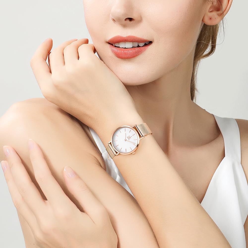 SHENGKE SK Ultra Thin Minialist Women Watches Simple Two Hands Ladies Dress Watch Leather Strap - Image 5