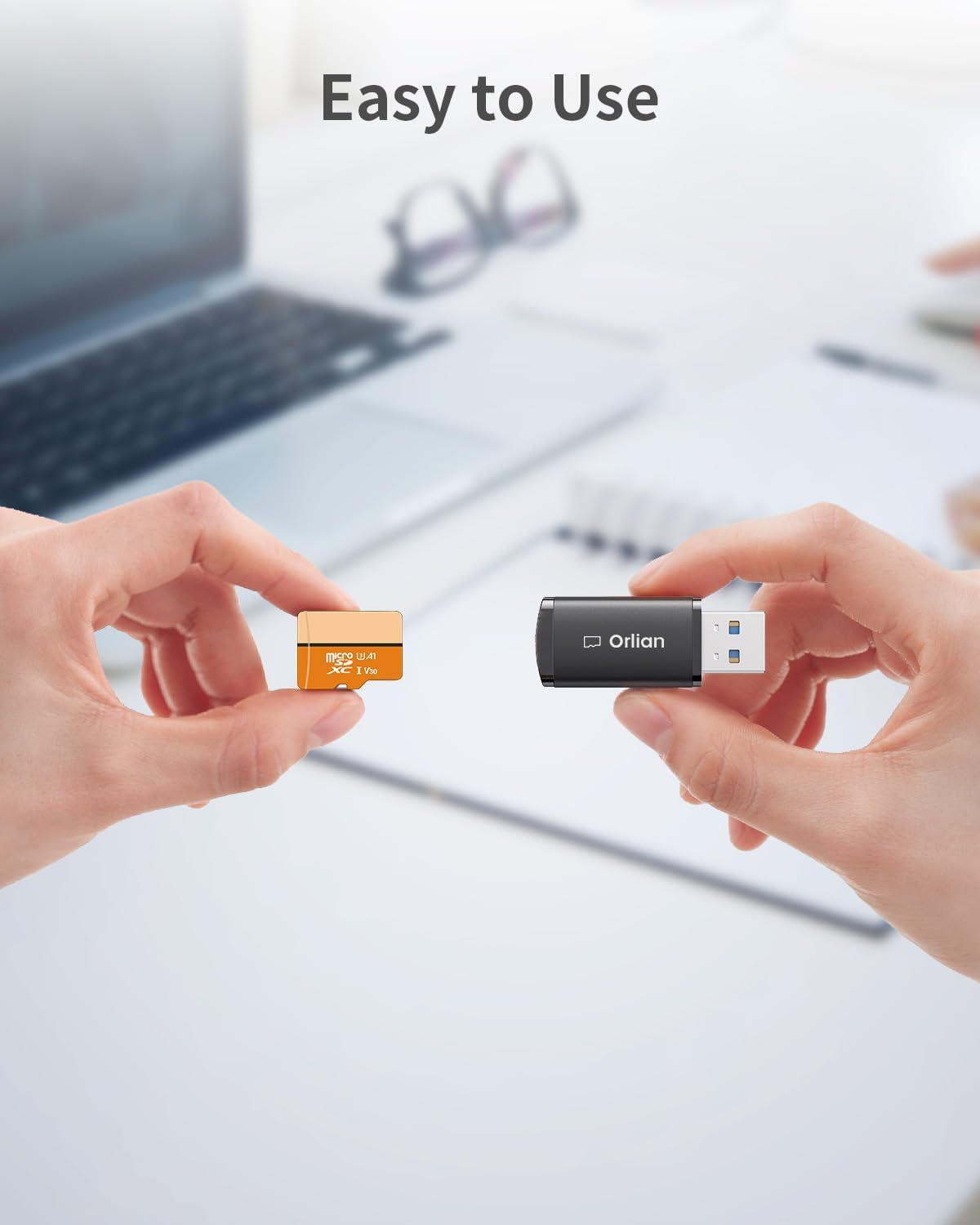 Paquete de 10 lectores de tarjetas micro SD USB 3.0, adaptador de tarjeta de velocidad de 5 Gbps compatible con Windows, Mac MacBook Pro/Air, iPhone 15 Pro/Max, Android y más, negro (tarjeta micro SD