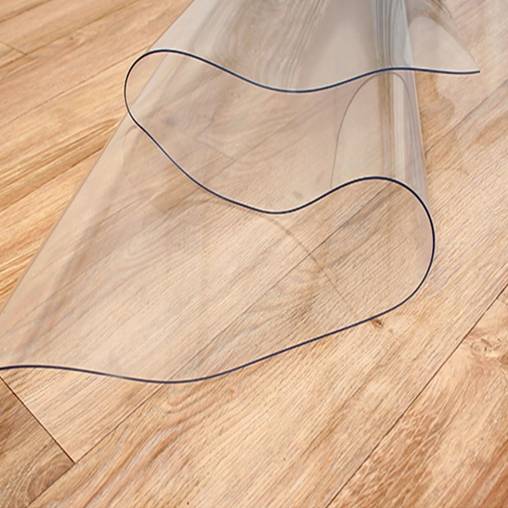 Transparent Floor Mats Clear Floor Cover Protector Desk Chair Mats Hard Floor Use Rectangle Office Chair Mat Scratch