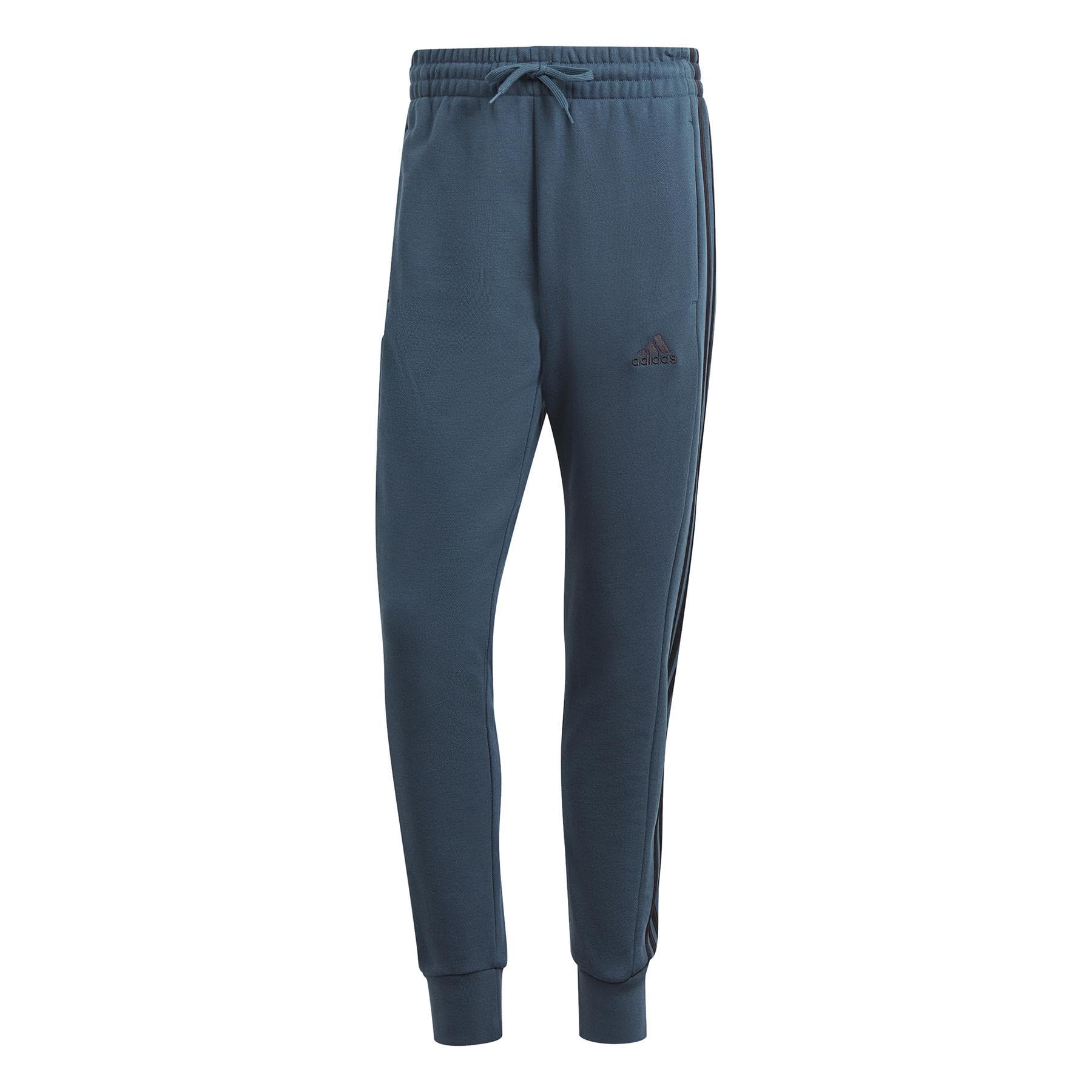 adidas Hombre Essentials French Terry Tapered Cuff Pants, black, M — view 19
