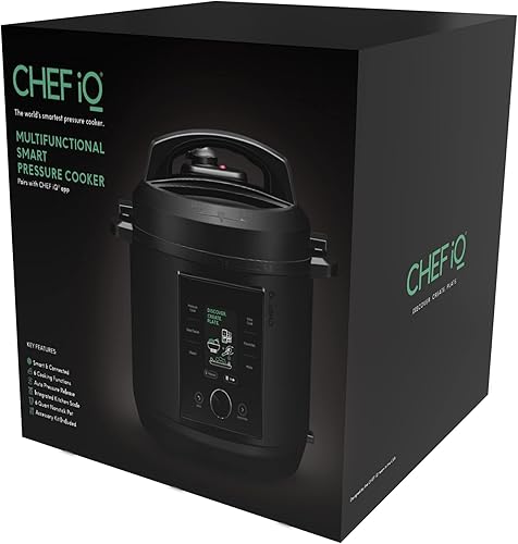 Vista 9 de CHEF iQ Olla a Presión Inteligente con WiFi y Báscula Incorporada - Multicocina 10 en 1 Fácil de Usar con Más de 500 Recetas Guiadas - Olla