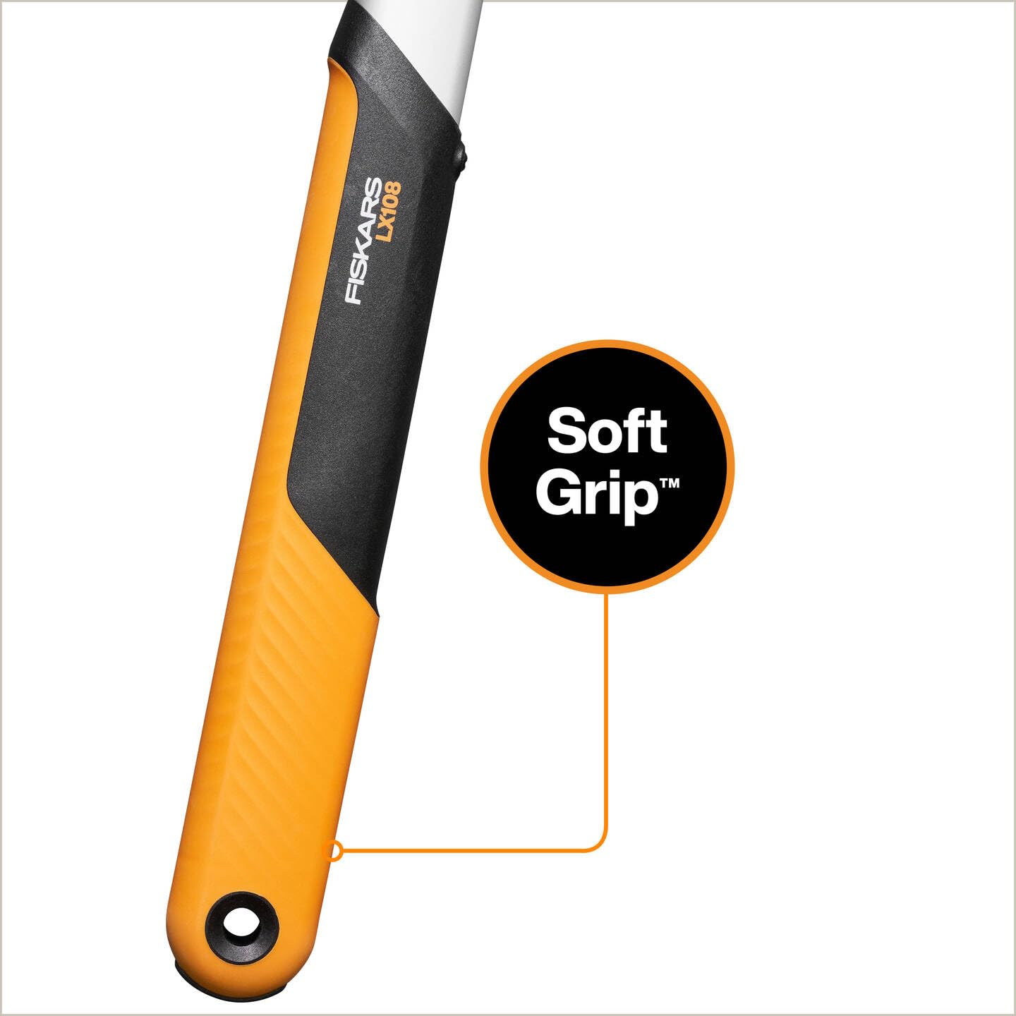 Fiskars X-Series DualAction Sécateur Bypass LX108, Mode 2-en-1 pour des Coupes Rapides ou Puissantes, Lames en Acier Antiadhésif/Bras en Aluminium Léger avec Poignée Souple, Noir/Orange, 1080133