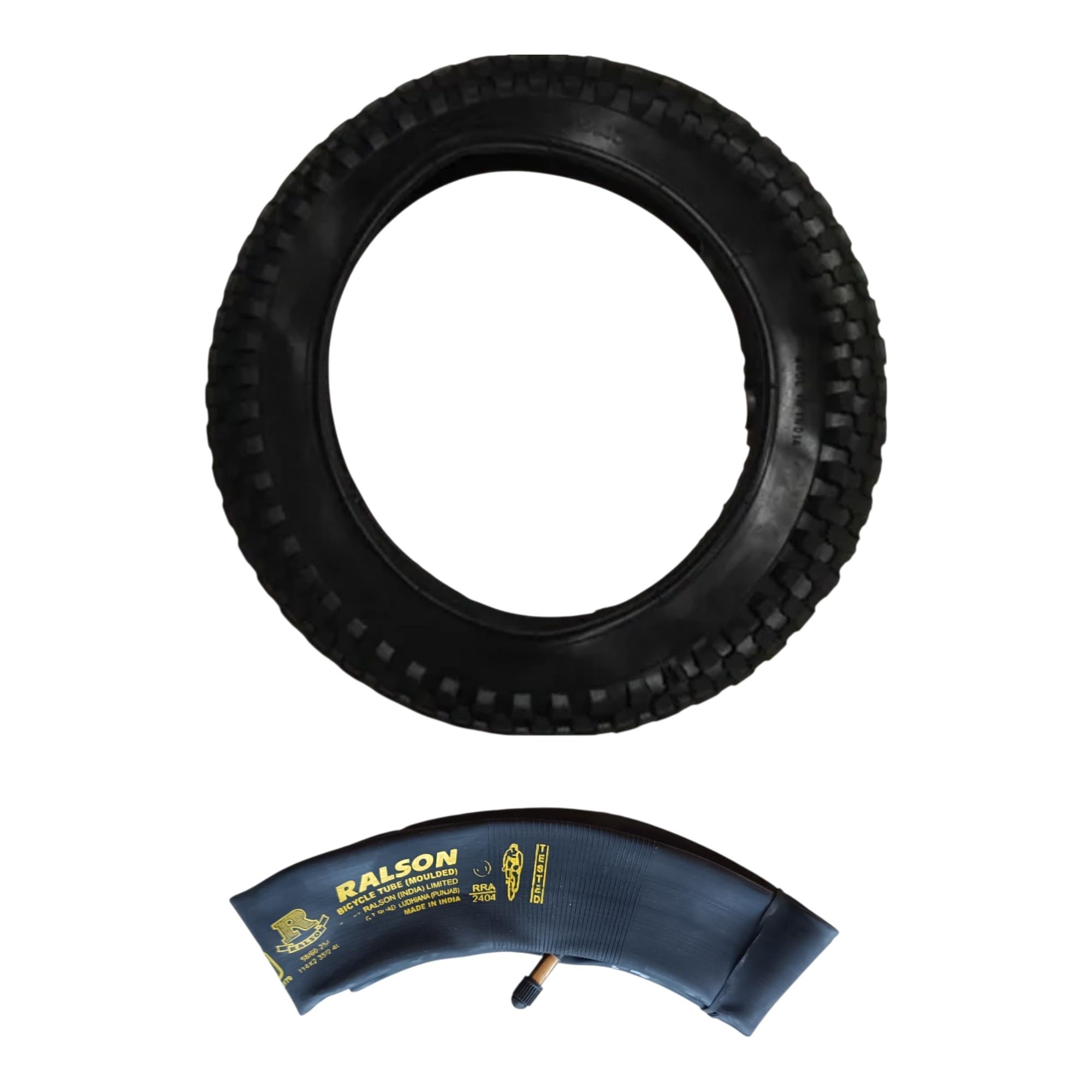 14x2.40 Kids Cycle Tyre and Tube Set, Moulded Bicycle Inner Tube, Black-picture-20