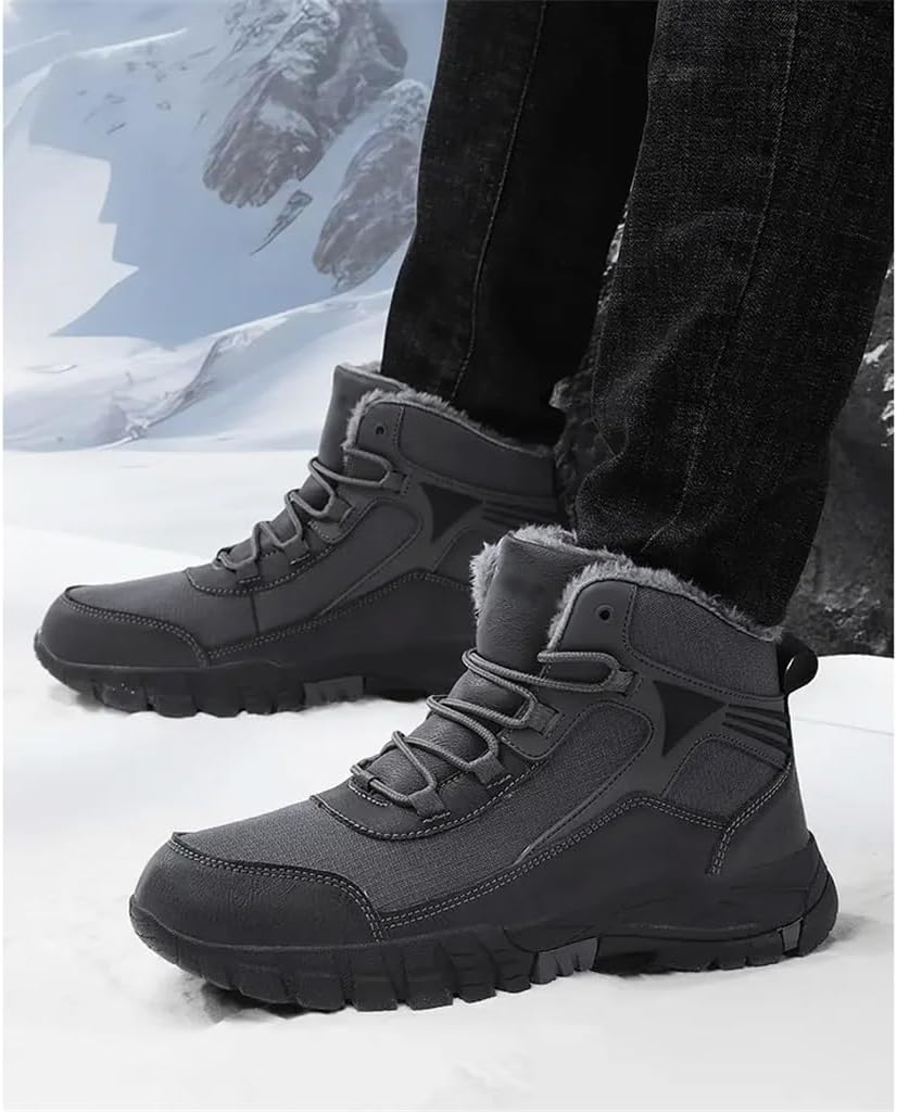 Men's Winter Anti-Slip Shoes Warm Breathable Snow Shoes(39 Code)