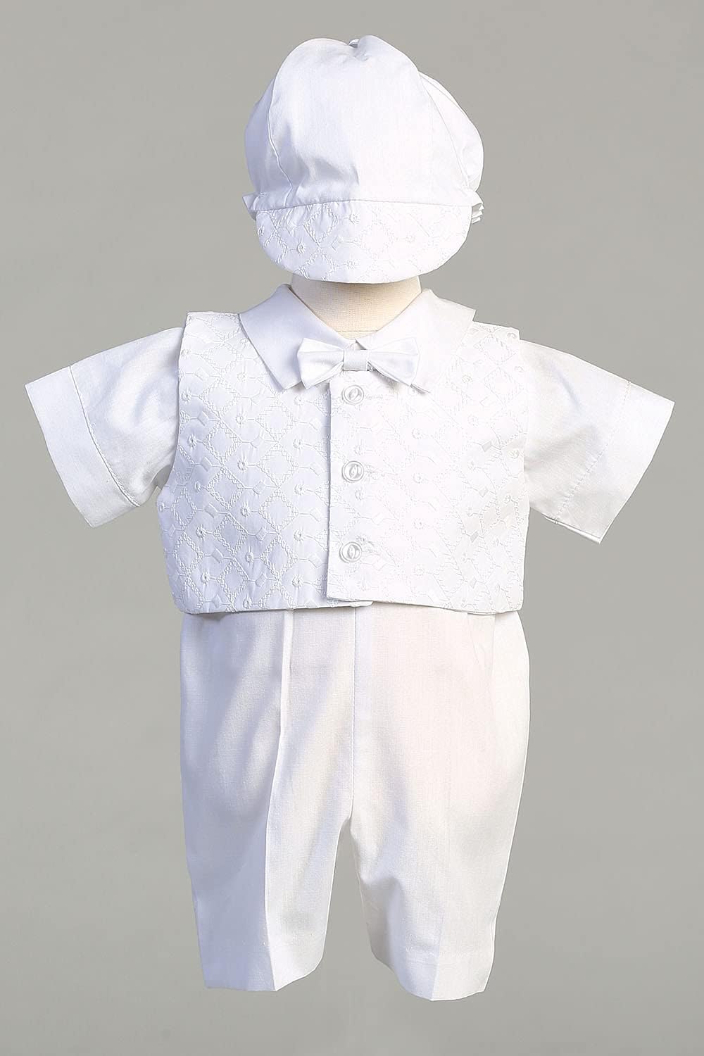Pink Princess Made in USA - Baptism outfits for Boys, Baby Boy Christening Outfit, Baptismal Cotton Romper Clothes