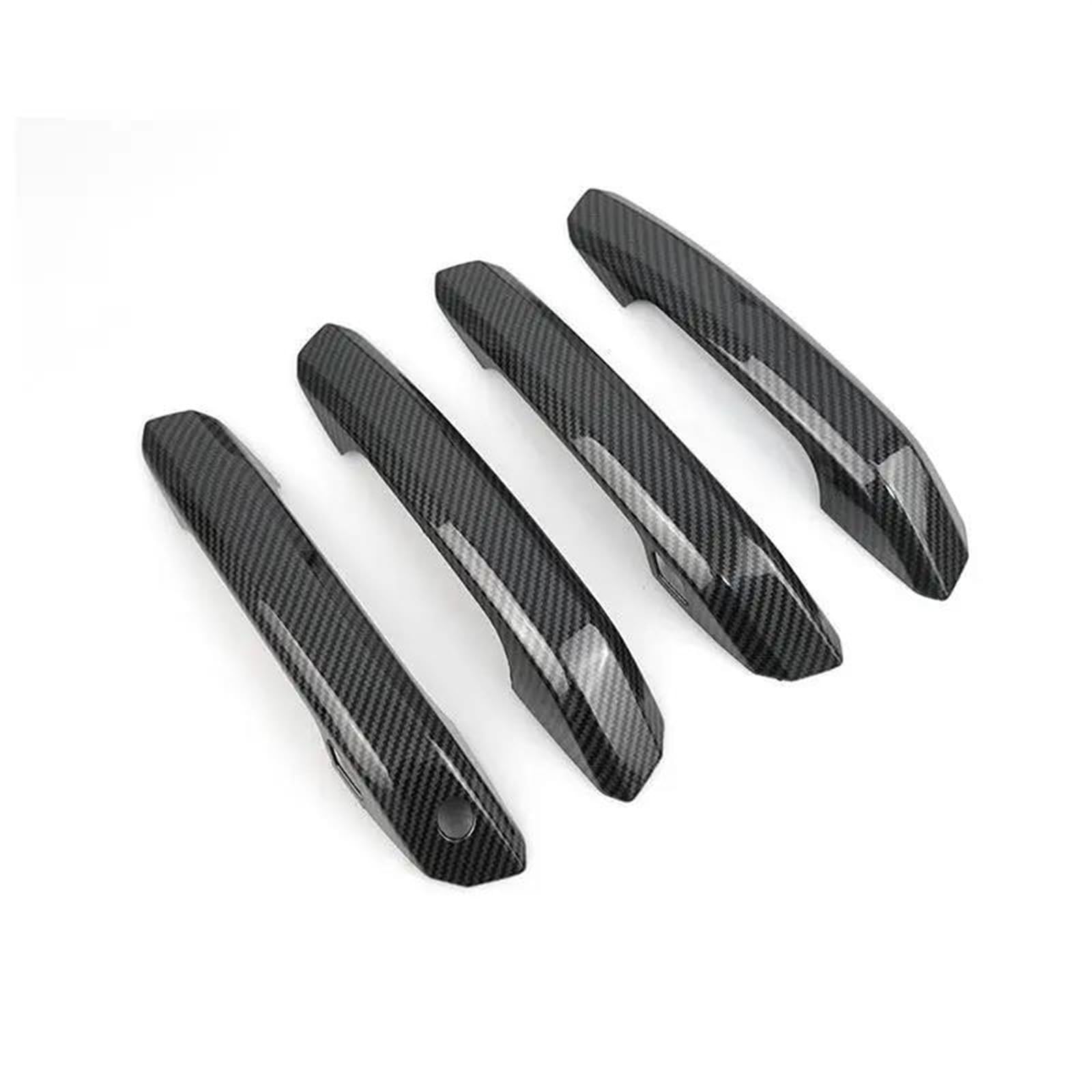 NOHEEU Car Door Handle Cover Exterior Trim Decorative Accessories for A4 B9 A5 2017 2018 2019(Style 2)