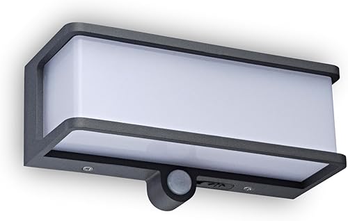 Miniatura 1 de Luces solares de pared para exteriores, movimiento del anochecer al amanecer, 4 modos de trabajo, luces solares impermeables IP54, aluminio fundido