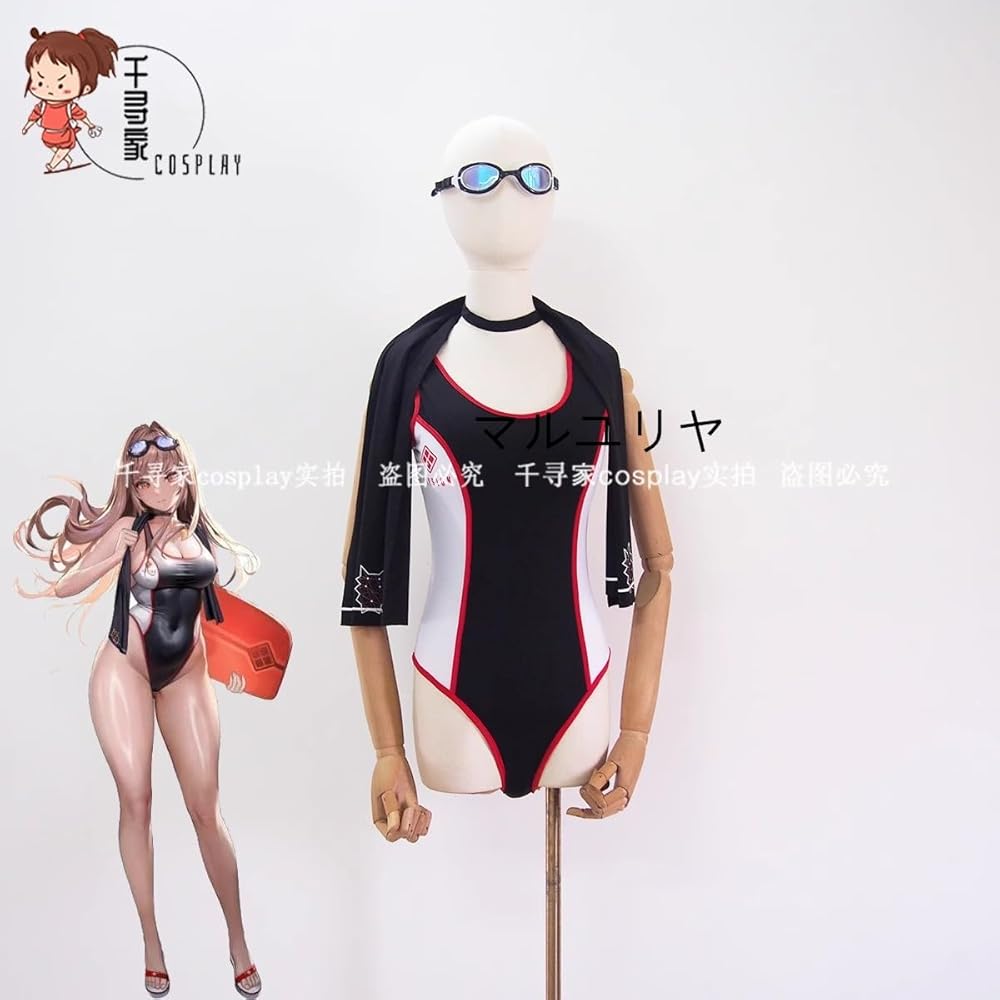 勝利の女神NIKKE ラピ　水着　コスプレ Amazon.co.jp: 【マルユリヤ】K 勝利の女神：NIKKE ラピ 水着