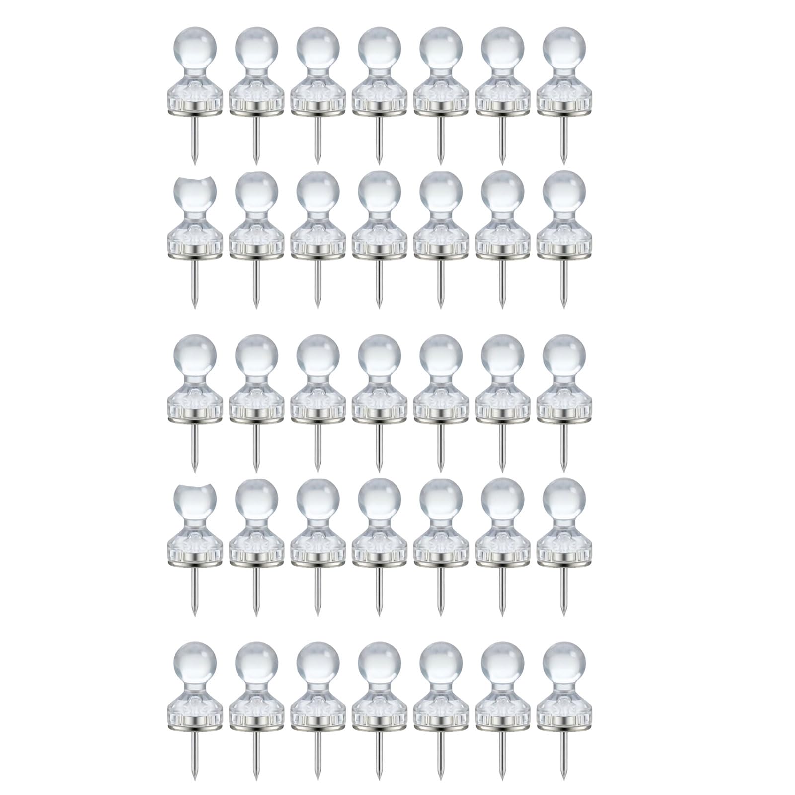 40Pcs Push Pins Cork Board Thumb Tacks for School Offices Bulletin Board Whiteboard FeltboardHome Decoration Whiteboard Magnets