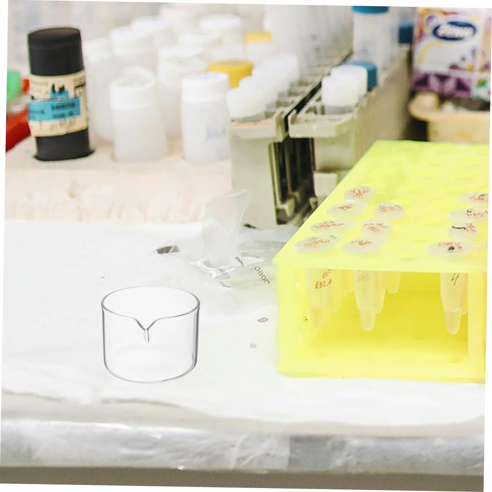 FUNOMOCYA Glass Crystallization Holder Round Bottom Dish Efficient Mixing Lab Equipment Biology Science Evaporation Crystallizing