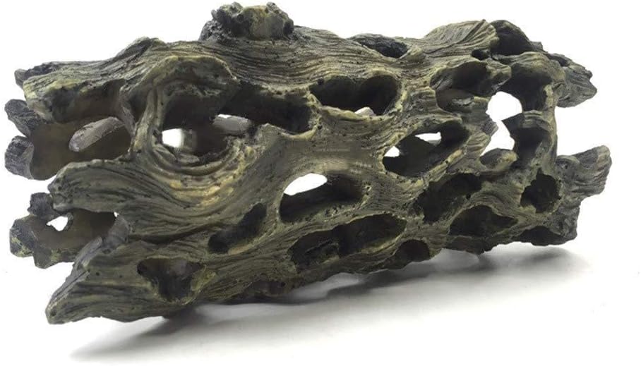 Bark Hideout, Amphibian Aquarium Reptile Cave Box- Habitat Corner Decor Lizard Snake Turtle Hideouts Accessories Ornaments (27 * 9 * 9cm)