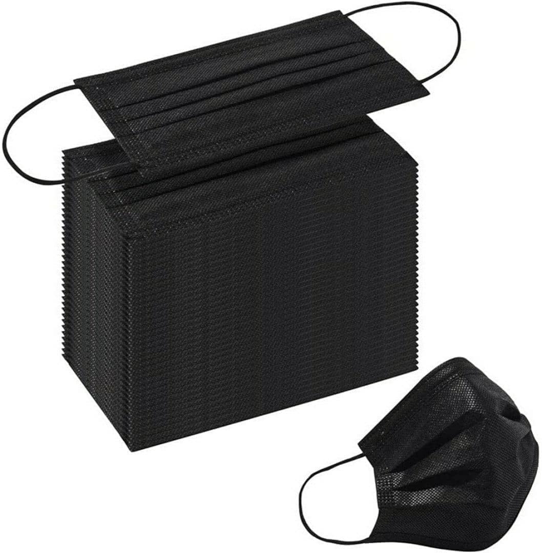 KGKR Non-Woven Ultrasonically Sealed With Nose Pin and Soft Earloop Disposable Certified Three Layer Pharmaceutical Breathable Surgical Pollution Face Mask For All Men, Women And Kids (Black, 200) (B0C9DPX99V) Amazon Price History, Amazon Price Tracker
