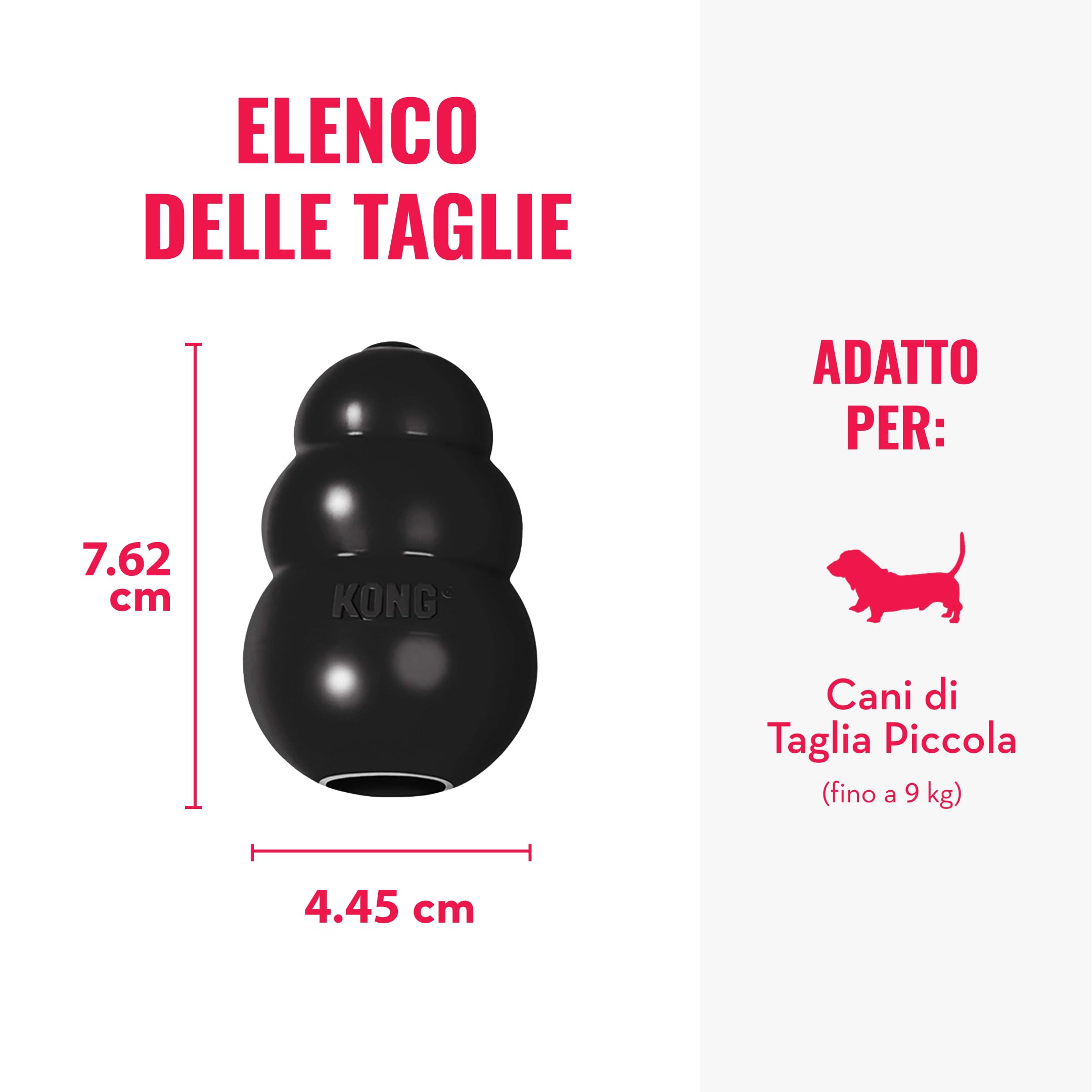 KONG Extreme Goodie Ribbon - Giocattolo In Gomma Per Cani Taglia Media, Riempibile Con Snack - Foto 5