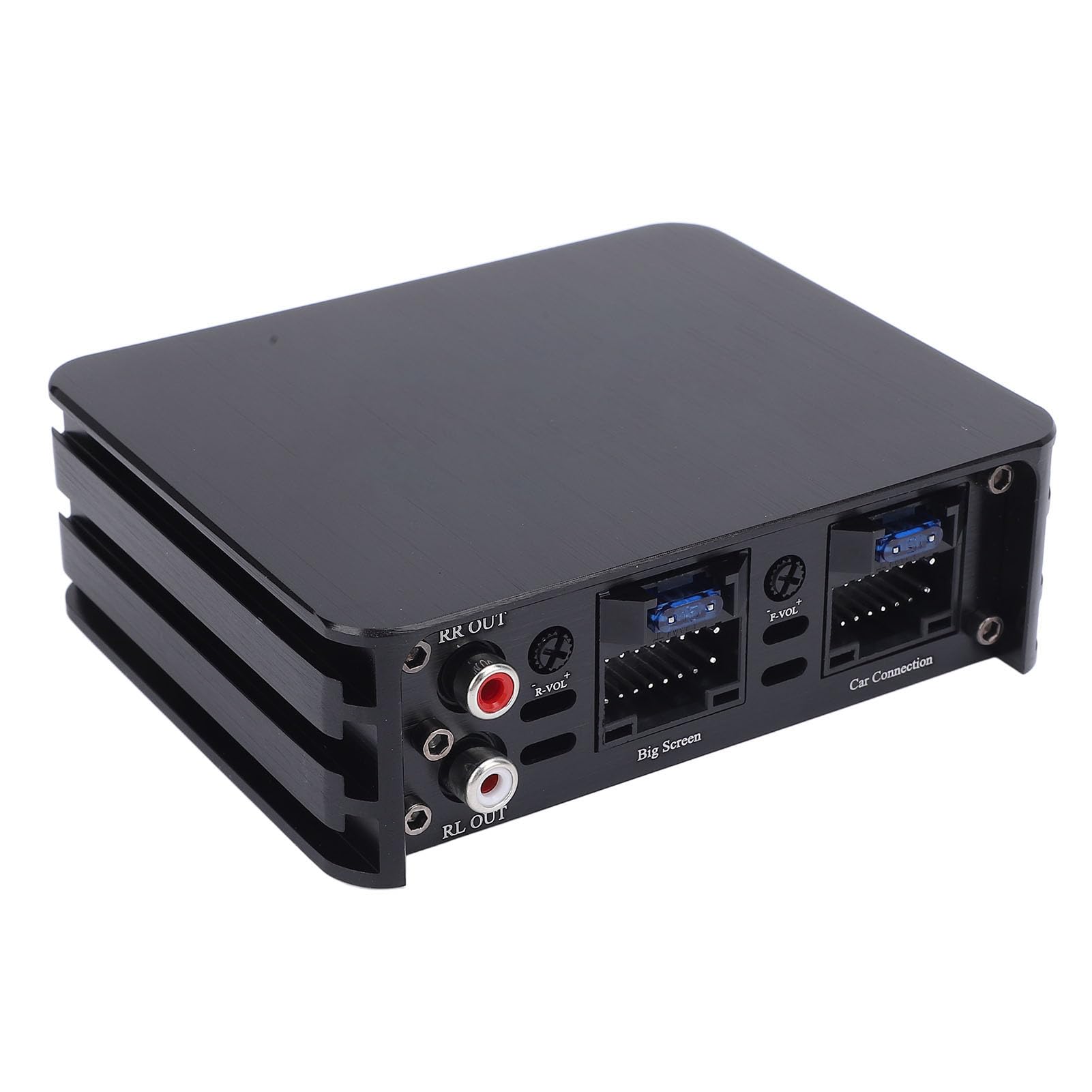 Luocute Mejora de Calidad de Sonido Amplificador de Automóvil de 320W DSP, Amplificador de Altavoces de Automóvil de Aleación de Aluminio de Clase AB para Pantalla Grande con Amplificador (4 Canales)