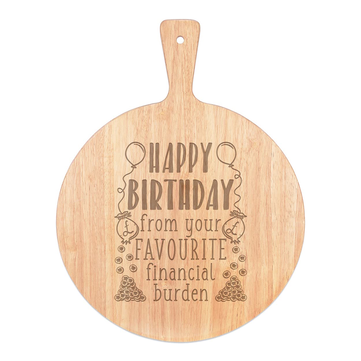 Plateau de service pizza board rame bois rond 45x34cm pour découpe et présentation