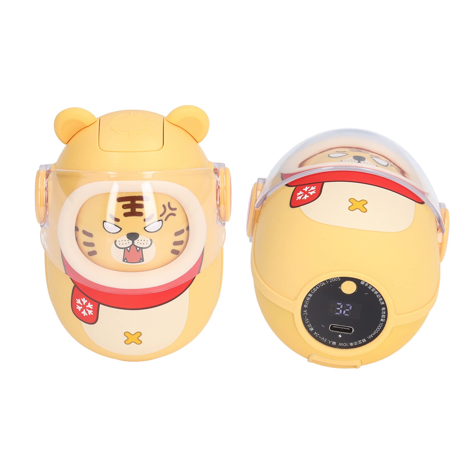 Calentador de Manos Portátil Lindo Tigre Multifuncional Invierno Calentador de Manos USB Banco de Energía para Actividades al Aire Libre Plástico ABS PC Silicona Aleación de