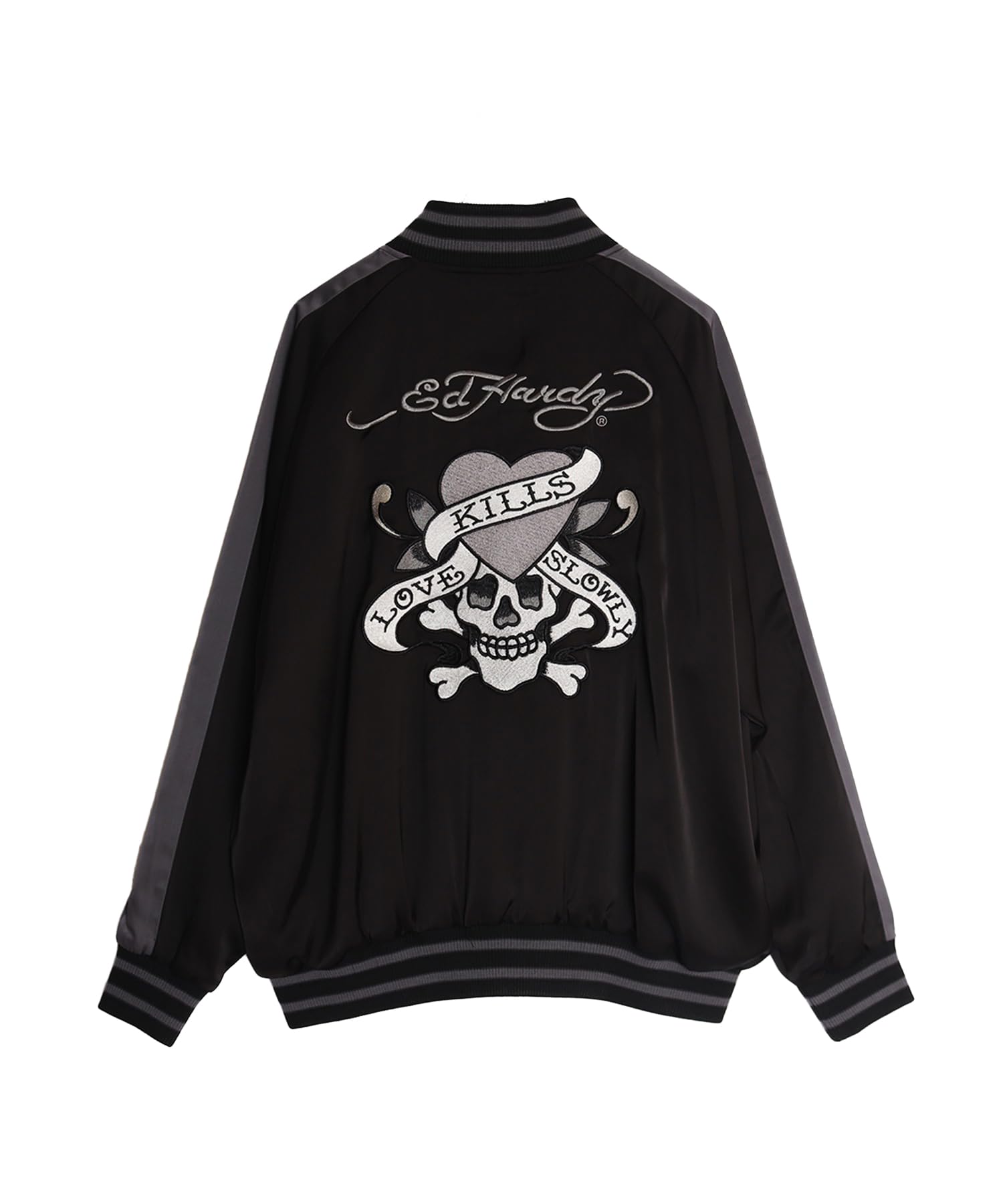 Amazon | 【Ed Hardy】エドハーディー スカジャン スタジャン ブルゾン